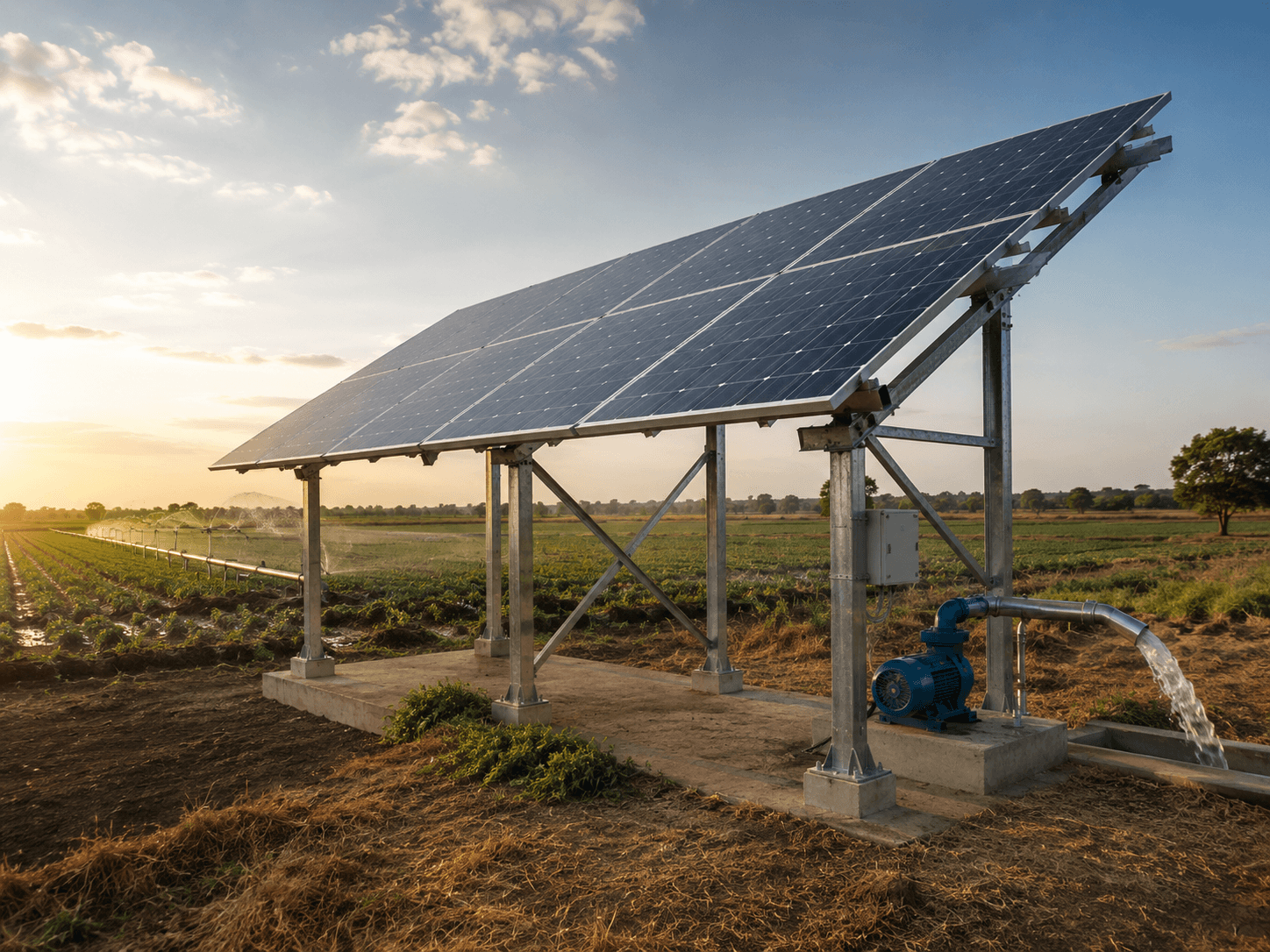 Solar Water Pump Structures